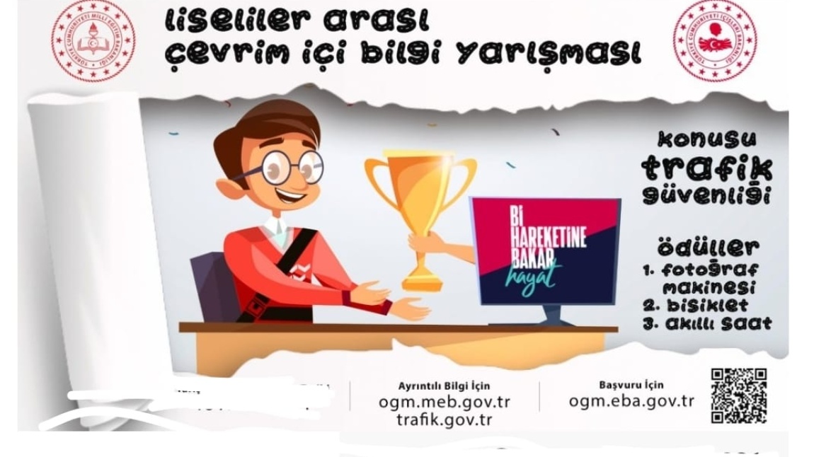 Okulumuz Liseler Arası Çevrim İçi Bilgi Yarışmasına Katılmıştır!!!
